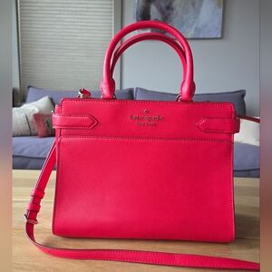 Kate Spade Medium Staci Satchel, Red